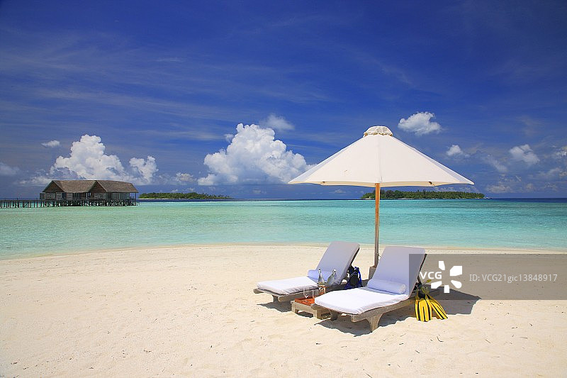 马尔代夫度假村图片素材