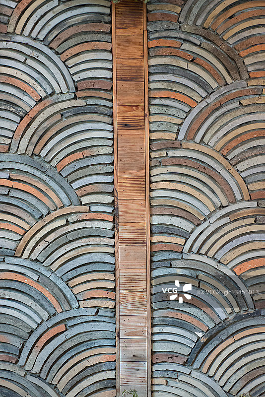 仁寺洞小巷瓦顶围墙图片素材