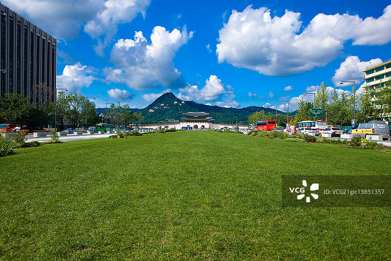 钟路光化门广场，首尔图片素材