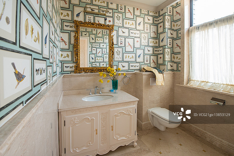 英式样板间卫生间图片素材
