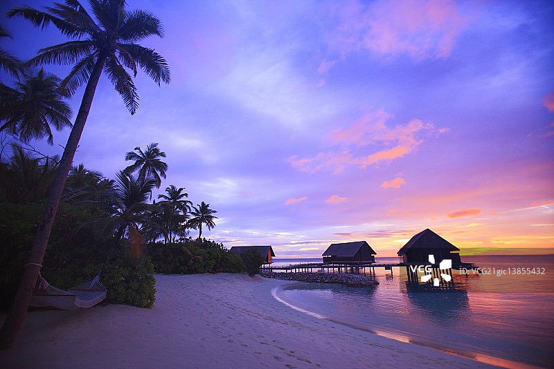 马尔代夫度假村图片素材