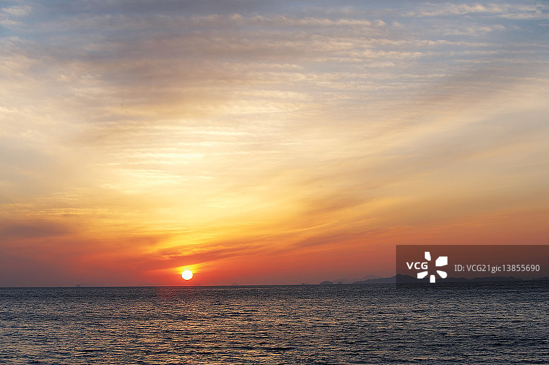 全罗南道高兴郡的日落单行道图片素材