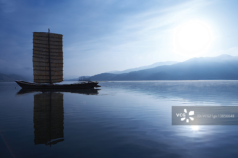 日出，京畿道杨平郡杨水里图片素材