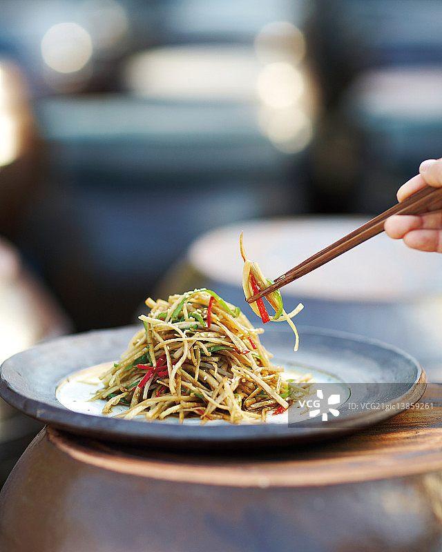 韩式牛蒡杂菜图片素材