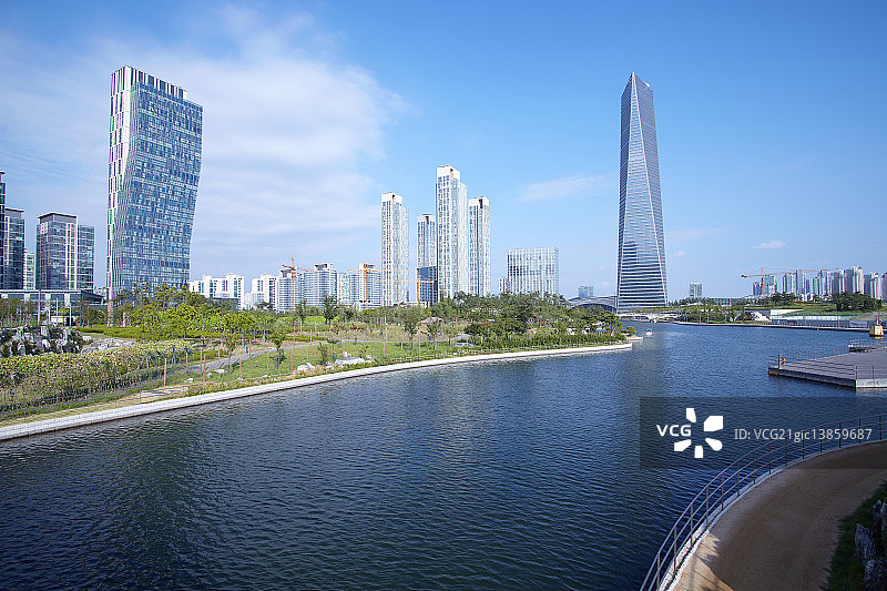 仁川松岛中央公园图片素材