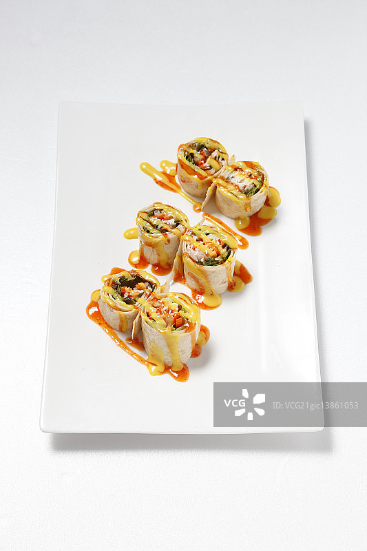 加州卷图片素材