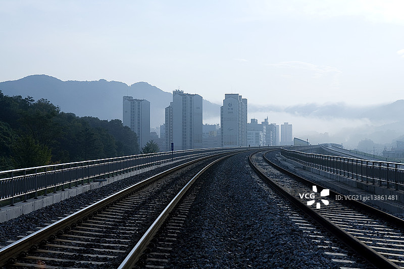 京畿道南杨州市铁路图片素材