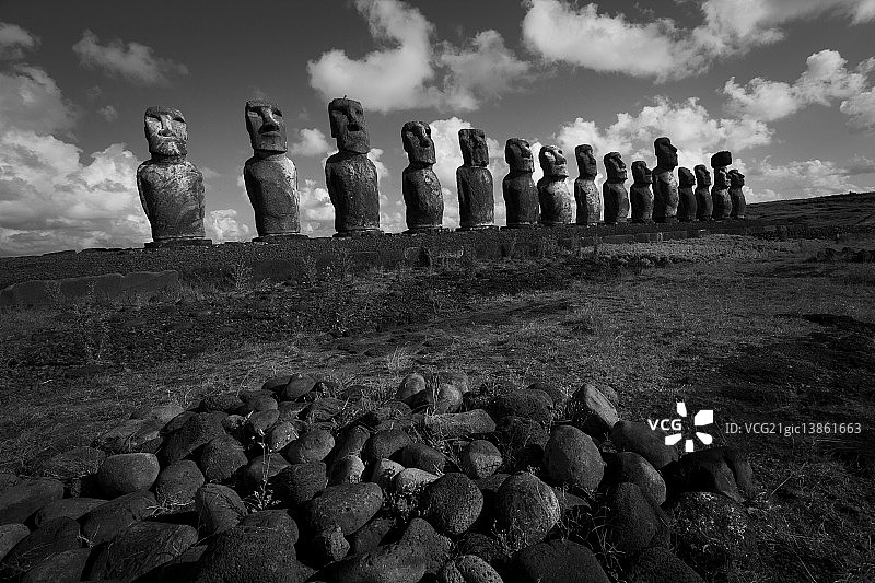 复活节岛雕像图片素材
