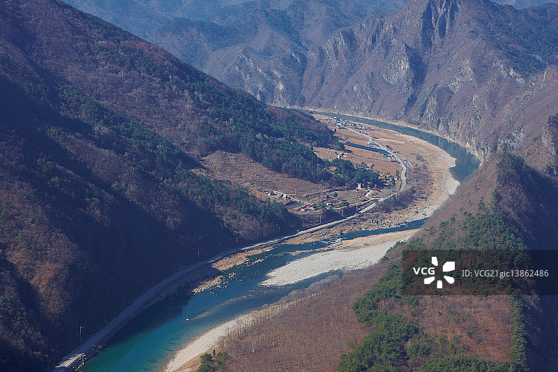 东江，旌善，江原道图片素材