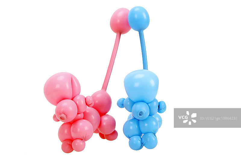 气球，气球动物，贵宾犬图片素材