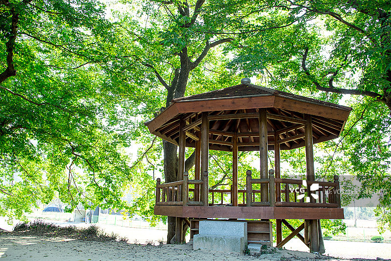 潭阳八角亭图片素材