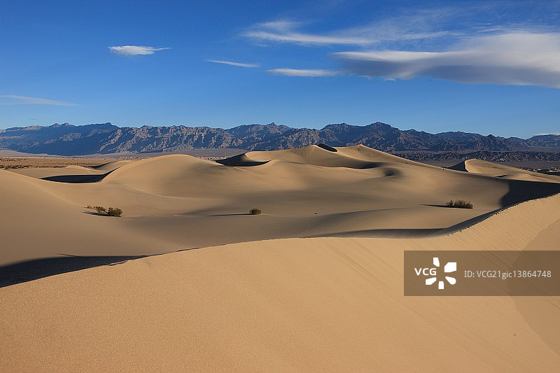 死亡谷国家公园沙丘沙漠，加利福尼亚州，美国图片素材
