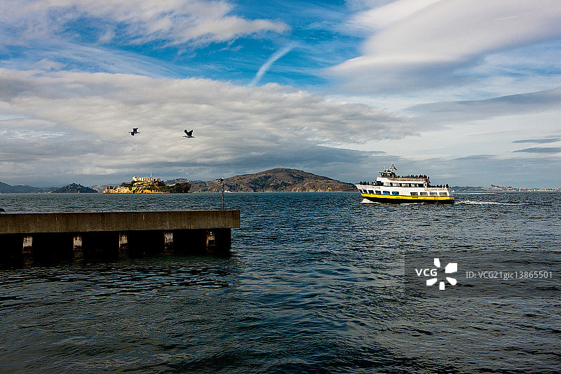 美国旧金山恶魔岛监狱图片素材