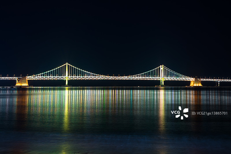 釜山水营区广安大桥图片素材