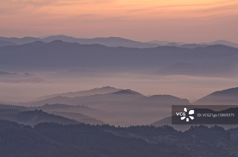 平昌台岐山山脊，江原道图片素材