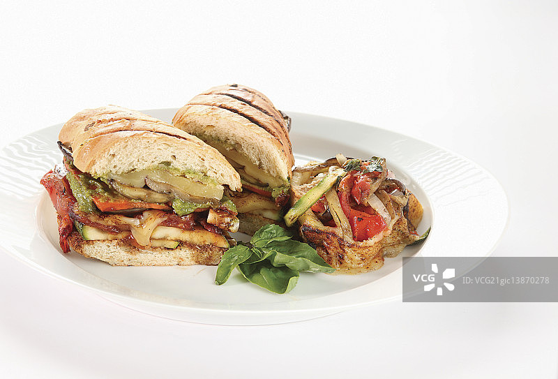 烤三明治图片素材