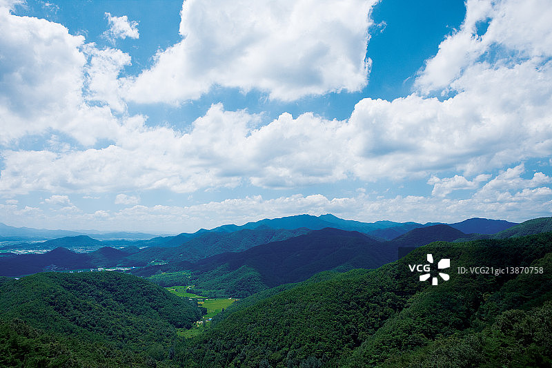 潭阳全景，全罗南道图片素材