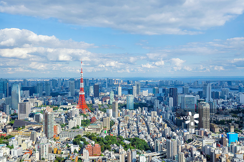 日本东京城市夜景图片素材