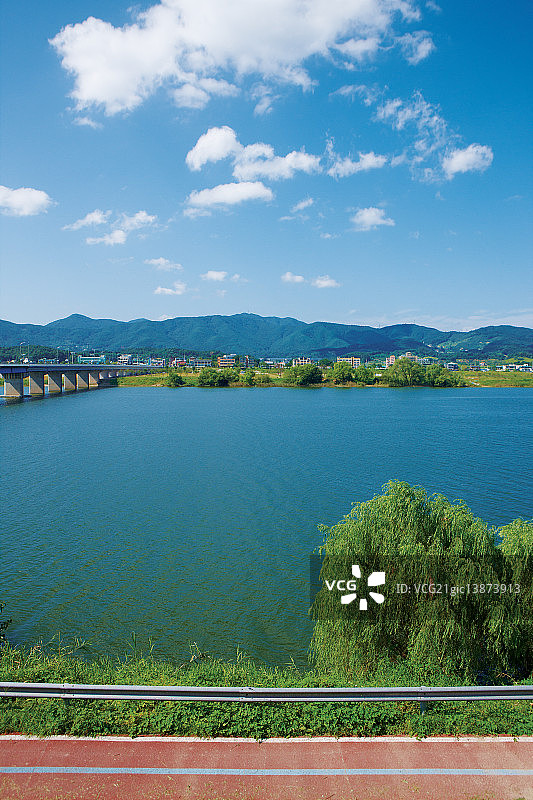 自行车道，杨平，京畿道图片素材