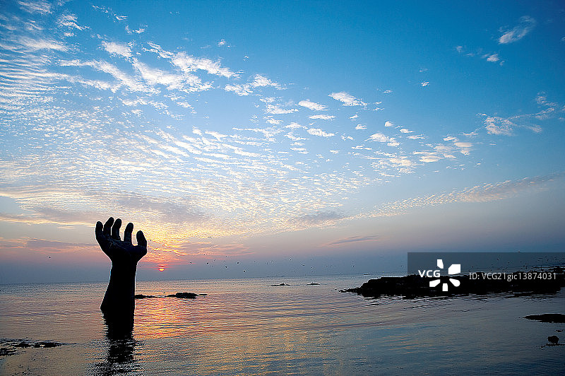 浦项市迎日湾日出图片素材