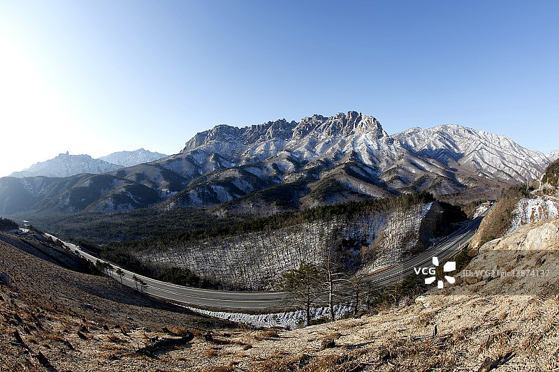雪岳山蔚山岩，束草，江原道图片素材