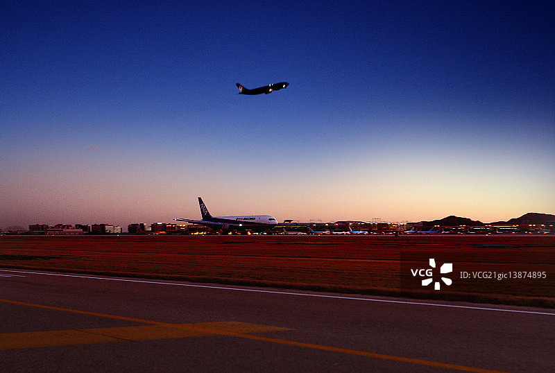 仁川国际机场夜景图片素材