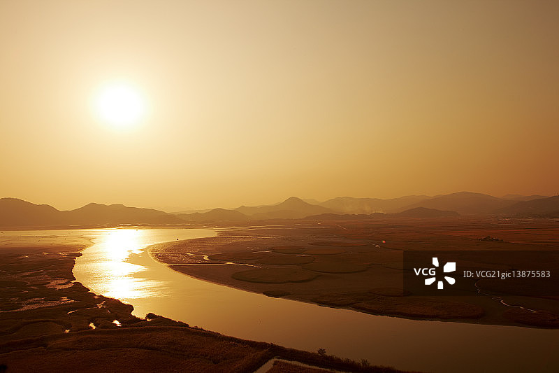 顺天湾，顺天市，全罗南道图片素材