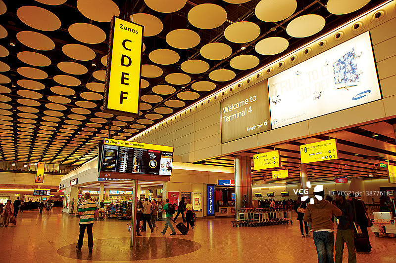 英国伦敦希思罗机场图片素材