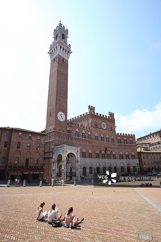 意大利托斯卡纳锡耶纳田野广场图片素材