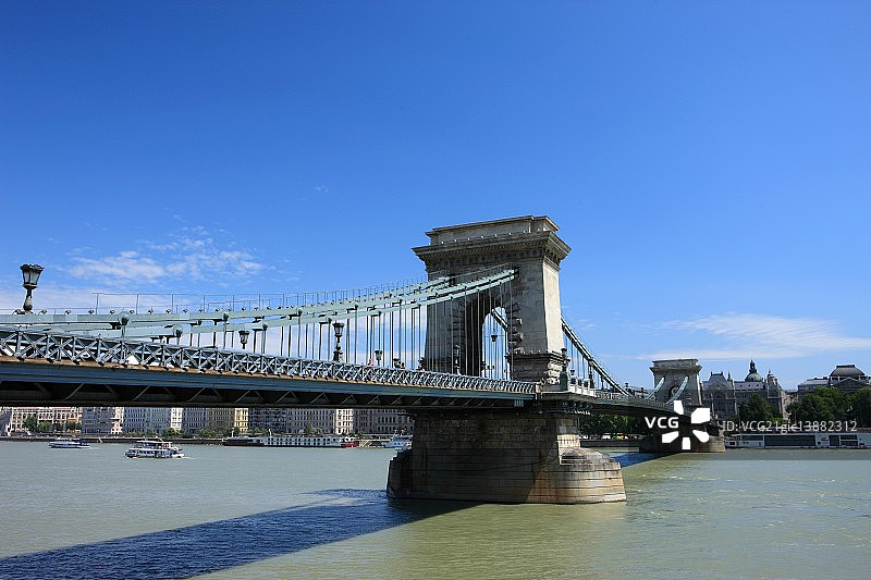 匈牙利布达佩斯多瑙河链桥图片素材