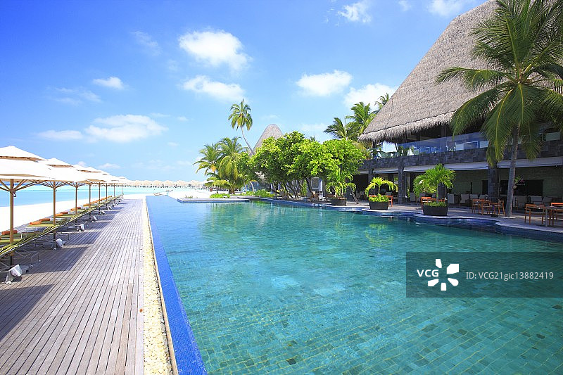 马尔代夫度假村图片素材