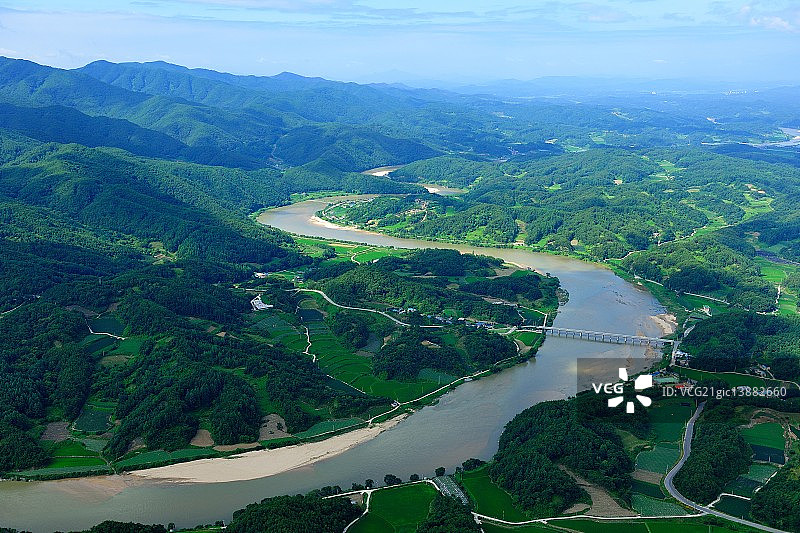 庆尚北道荣州市乃城川图片素材