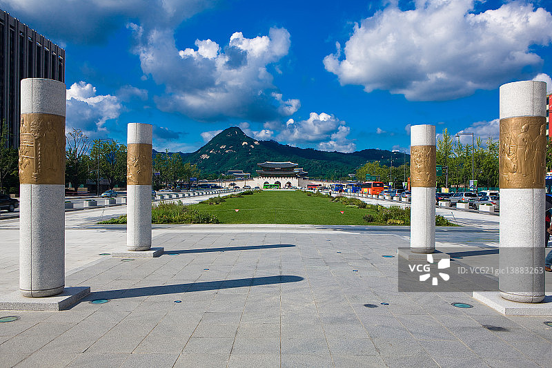 钟路光化门广场，首尔图片素材