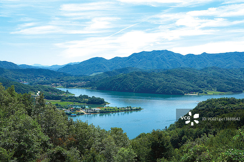 南怡岛，春川，江原道图片素材