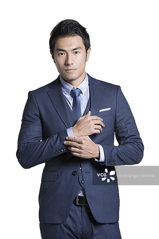 自信的商务男子肖像图片素材