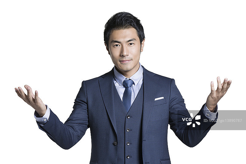 自信的商务男子肖像图片素材