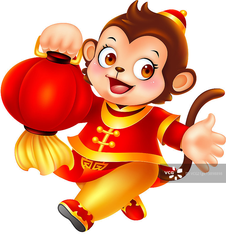 猴年插画图片素材