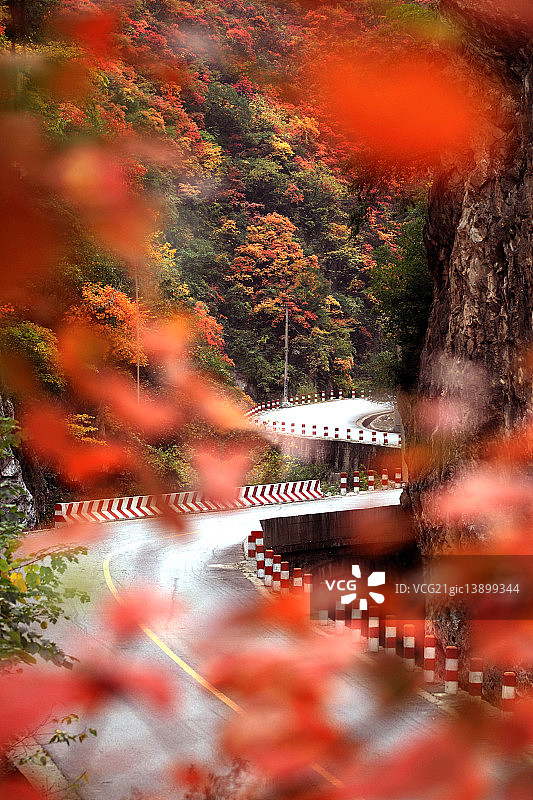 河南省卢氏县秋景图片素材