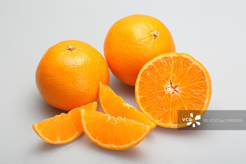 切开的橙子图片素材