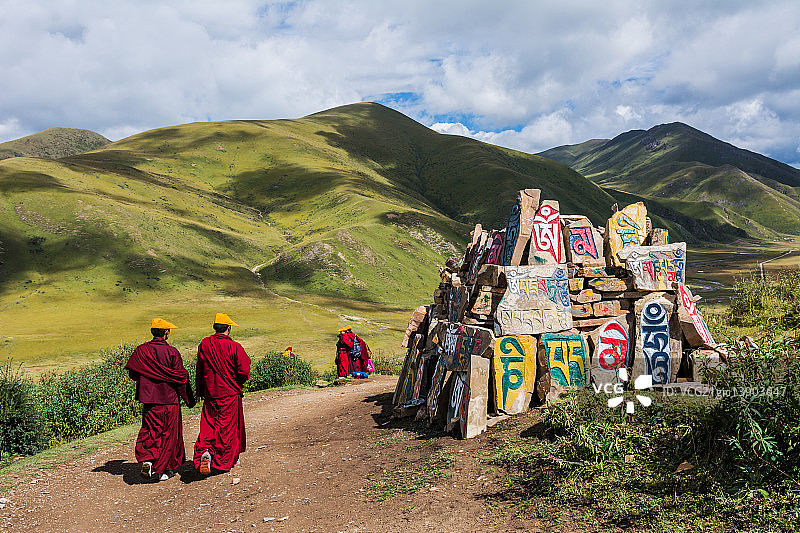 色达五明佛学院图片素材