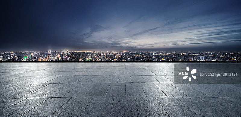 上海城市风光道路平台图片素材