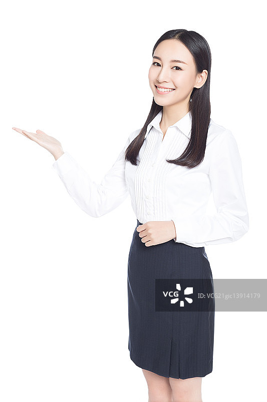 女孩做手势语图片素材