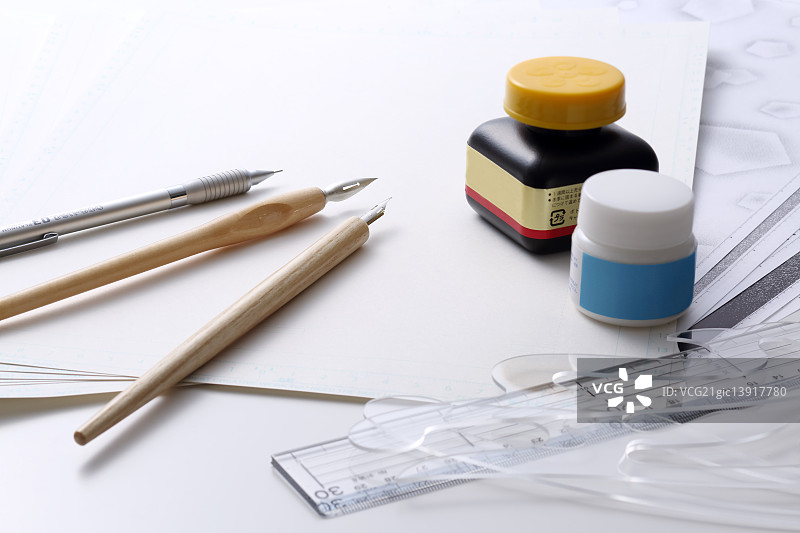 日本漫画艺术家工作室图片素材