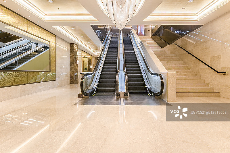 LiftAreaInsideTheChinaWorldHotel图片素材