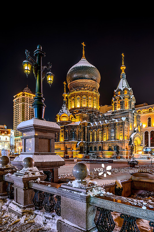 哈尔滨圣索菲亚教堂图片素材