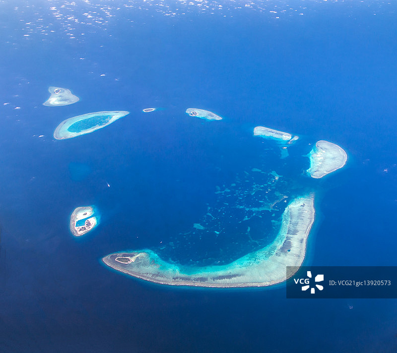 西沙环礁群 永乐环礁图片素材