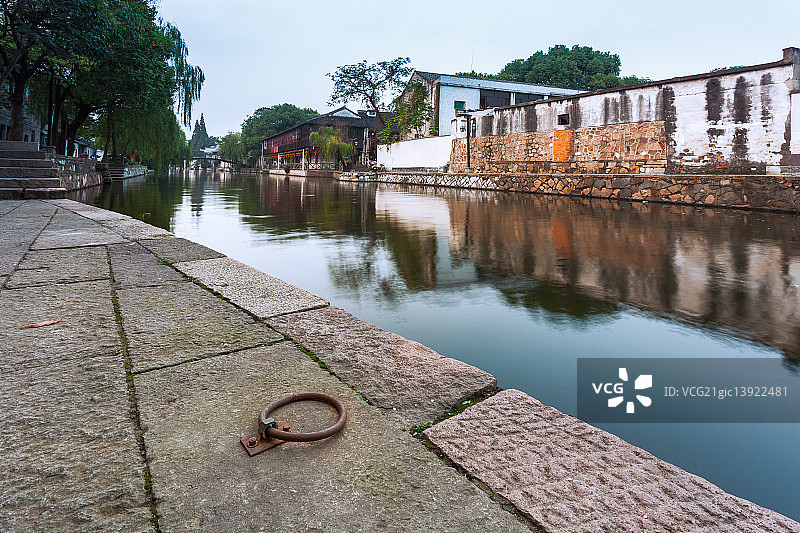 浙江湖州南浔百间楼夜景自然风光图片素材