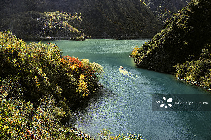 四川省松坪沟自然风光图片素材