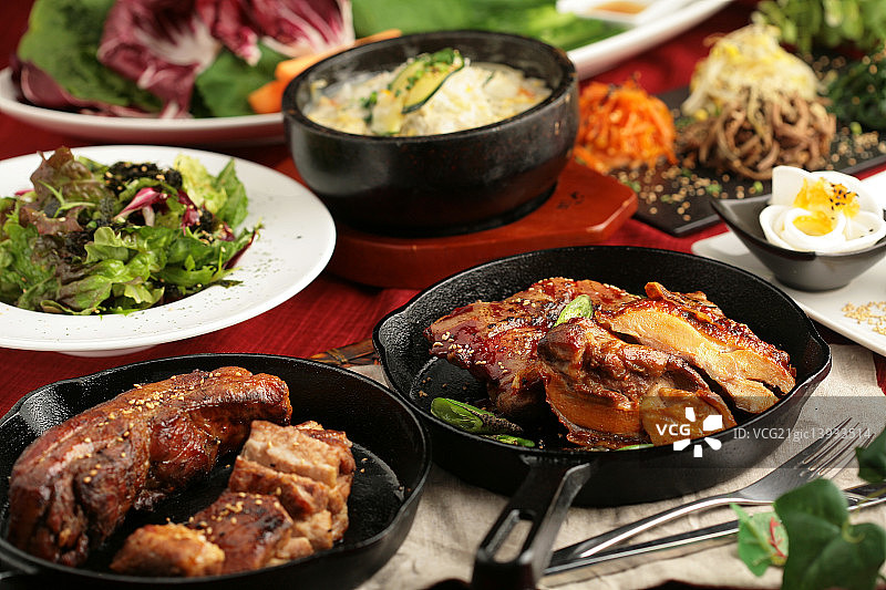 韩式料理组合图片素材