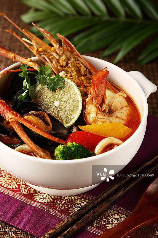 冬季海鲜汤图片素材